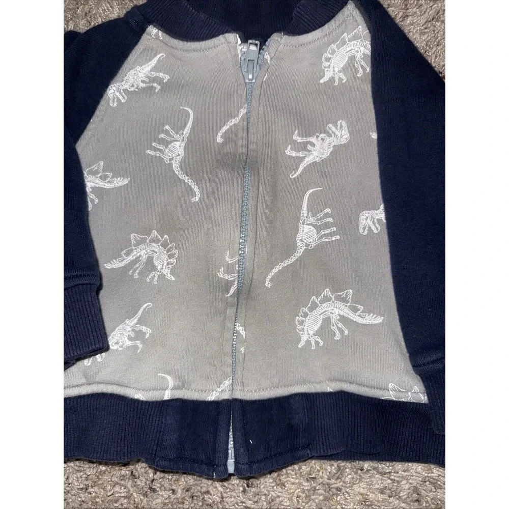 2-2017 Gymboree Baby‎ Sweatshirts Firetruck & Dinosaur Size 12-24 Months
